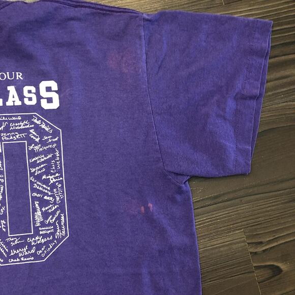 Vintage Purple Mahomet-Seymour Class Of 1990 Graphic Tee - Picture 6 of 6